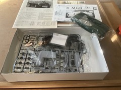 AOSHIMA #01398 EURO CLUB MGB URETANE BUMPER MODEL SEALED CONTENTS