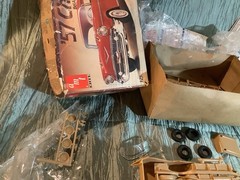 VINTAGE MODEL KIT -AMT#6563 “57 CHEVY BELAIR HARDTOP OPEN Box