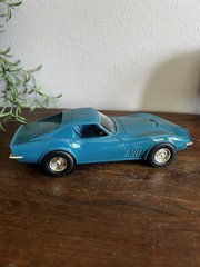 AMT ERTL 1970 Chevrolet Corvette LT-1 Mulsanne Blue Promo GM 6878 Vtg Reissue