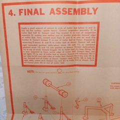 Instructions ONLY IMC 1/25 Big Rig Heavy-Duty Flatbed Trailer 1965 No. 701-200