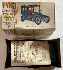 RARE 1967 PYRO Vintage Brass Car Model Kit ” 1906 Renault Towne Car ” for parts
