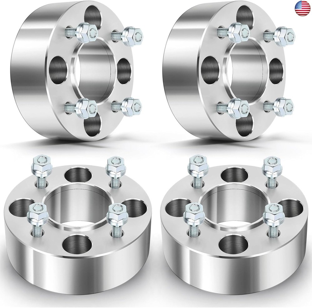 OCPTY 4Pcs 2″ Wheel Spacers 4×110 Studs 10×1.25 74.1mm 4Lug Hubcentric Wheel