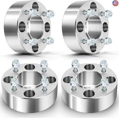 OCPTY 4Pcs 2″ Wheel Spacers 4×110 Studs 10×1.25 74.1mm 4Lug Hubcentric Wheel
