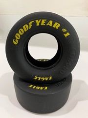 2 X 1:8 Scale Good Year Eagle #1 Drag Slick Tires FOR REVEL Model Car 3 5:8”X1.5