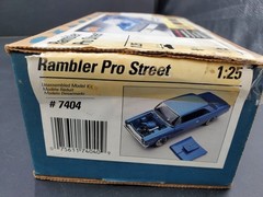 🔥🚦😎RARE Hobby Shop Only Rambler Pro Street 1/25 Testors Model Kit #7404😎🚦🔥