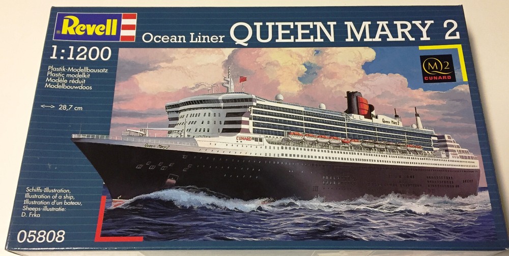 Revell Germany 1/1200 Cunard Queen Mary 2