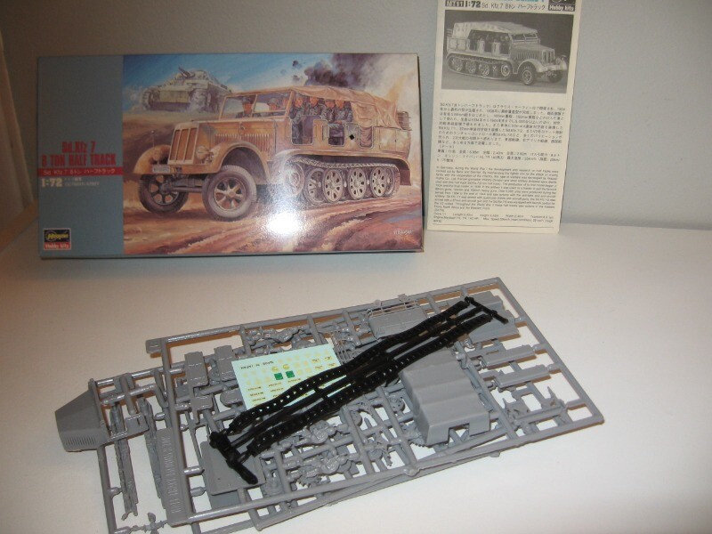 Hasegawa Sd.Kfz 7 8 Ton Half Track German Army Model Kit 1:72 #31111 MIB