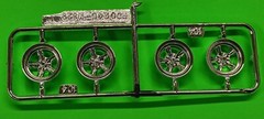 1969 Charger General Lee 1/25 Torq Thrust Chrome Rim Wheel MPC Model Car Part