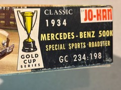 Vintage Jo-Han 1/25 1934 Mercedes-Benz 500K Special Sports Roadster Kit GC-234