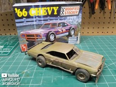 AMT1183 – 1/25 Scale Model Kit 1966 Chevy Impala Modified Stocker New Sealed Box