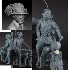 CIX Models 1/35 Italian Bersagliere for Guzzi 32 Motorcycle