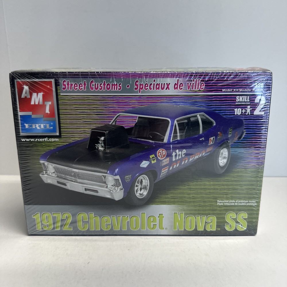 AMT ERLT 1972 CHEVOLET NOVA SS MODEL KIT #31547 “The Old Pro” 1:25 Sealed
