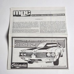 MPC 1/25 ’69 Olds W-30 442 Parts Kitbash Junkyard Model Car Instructrions