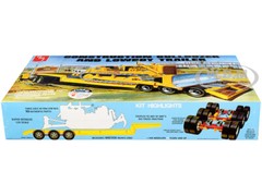 SKILL 3 MODEL KIT CONSTRUCTION BULLDOZER & LOWBOY TRAILER SET 1/25 AMT AMT1218