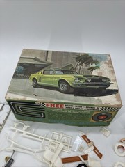 Vintage Original 1968 Shelby GT-500 AMT Model Kit Cobra Record T296 200 PARTS