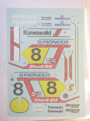 Decalpool 1/12 Kawasaki KR500 #8 GP Racer Kork Ballington 1982 Decal Sheet DP295