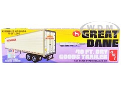 SKILL 3 MODEL KIT GREAT DANE 40 FT. DRY GOODS TRAILER 1/25 SCALE BY AMT AMT1185