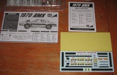 MPC Round 2 1970 AMC AMX 1/20 Scale Kit # 814/12 Sealed Inside 2014 Issue 70