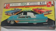 AMT 1961 Pontiac Bonneville Convertible Kit #K-611 Annual Incomplete in Box 61