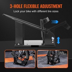 Heavy-Duty Motorcycle Wheel Chock Stand for 15″-21″ Bikes