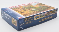 SDV 492 1:87 H0 Tractor Zetor Super P Set 2 Pieces. Plastic model kit. New
