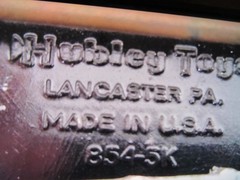 Vintage Hubley Toys Metal Built Model A Ford Victoria for Parts or Repairs