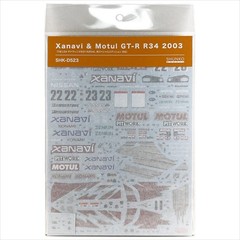SHUNKO MODELS 1/24 Xanavi & Motul GT-R R34 2003 Decal Set for Tamiya JP 16647