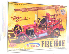 Atlantis Tom Daniel Engine Co. No. 1 Fire Iron Fire Truck 1:24 Model Kit M7530