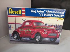 Revell Big John Mazmanian 1941 Willys Gasser 1:25 Model Kit 2350 Open Box