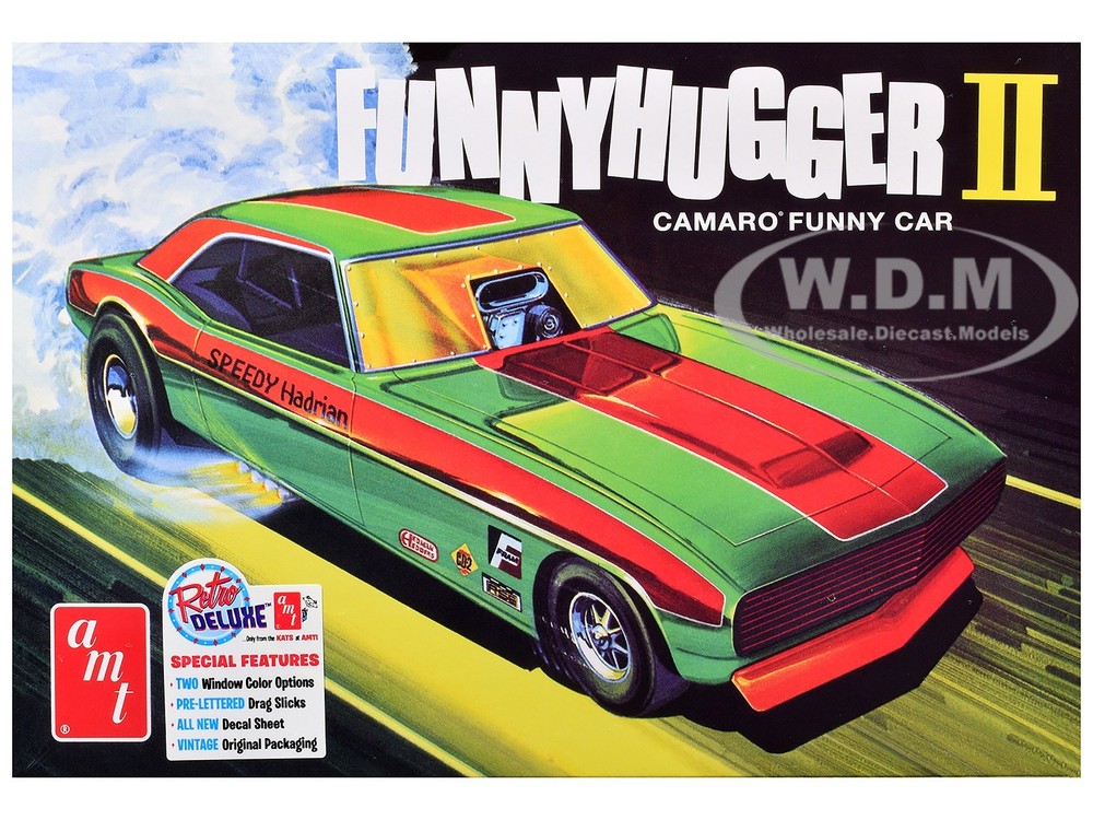 SKILL 2 MODEL KIT CHEVROLET CAMARO FUNNY CAR “FUNNY HUGGER II” 1/25 AMT AMT1565