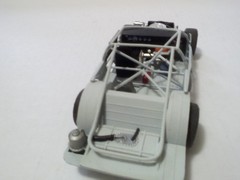 Vintage stock car chassis built model car