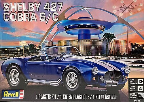 Revell Shelby Cobra 427 S/C – Plastic Model Car Kit – 1/24 Scale – #4533