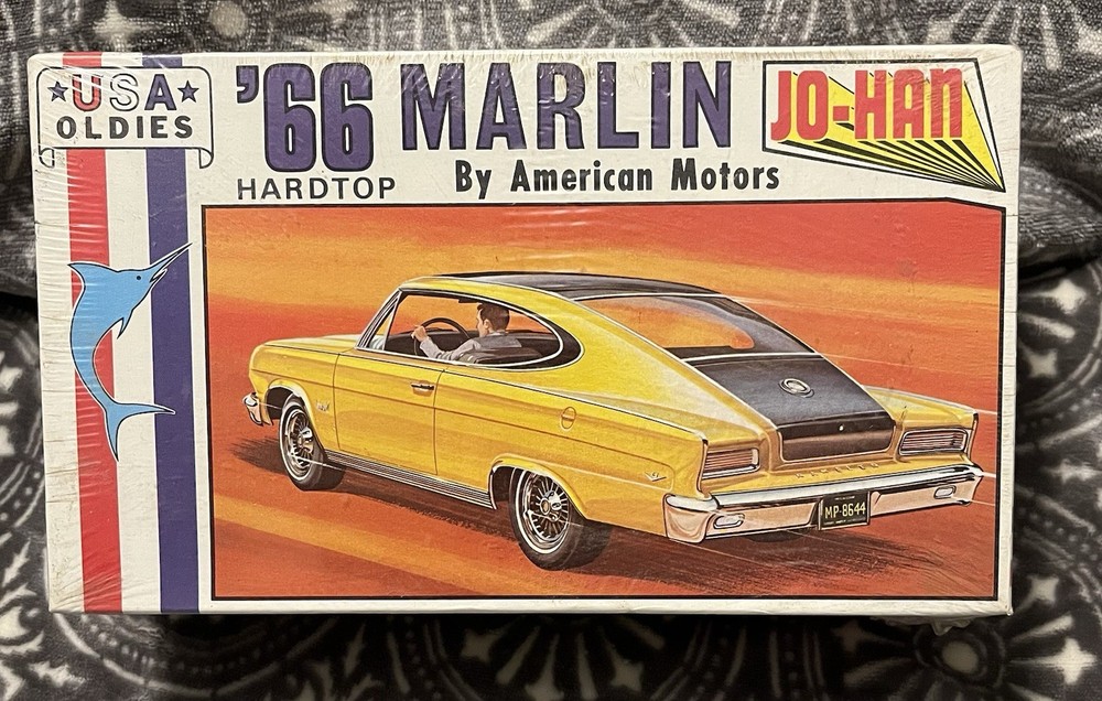 *SUPER RARE! *FACTORY-SEALED VINTAGE JO-HAN “1966 AMC MARLIN HT” Model Kit *NIB!