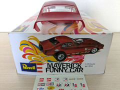 L@@K! *RARE *VINTAGE REVELL MAVERICK FUNNY CAR KIT **100% COMPLETE **SUPER C@@L!