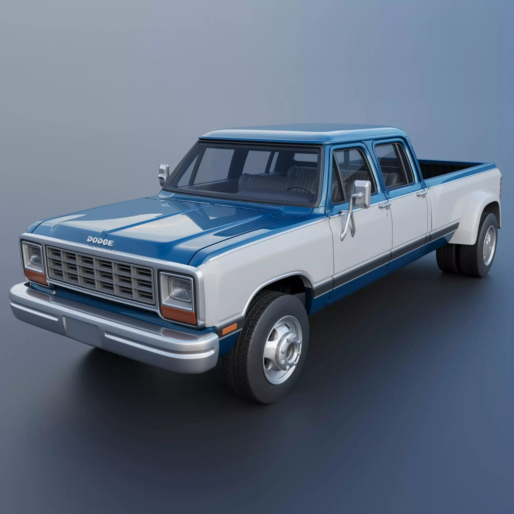 1/25 resin 3d printed 1983 Dodge Ram W350 Crew Cab dually by Andrey Bezrodny