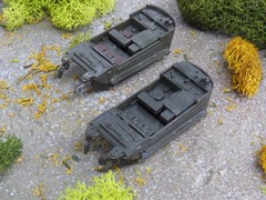Roco Minitanks 1/87 (2) WWII US Weasel Amphibious Armored Craft Lot #7423K©
