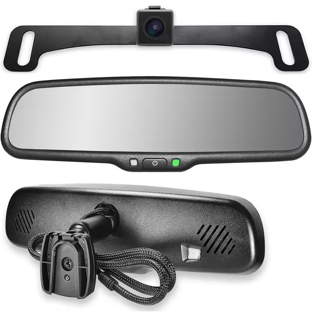 10.5 In. OEM Rear View Mirror with 4.3 In. LCD Screen and 170° Backup Camera Rea