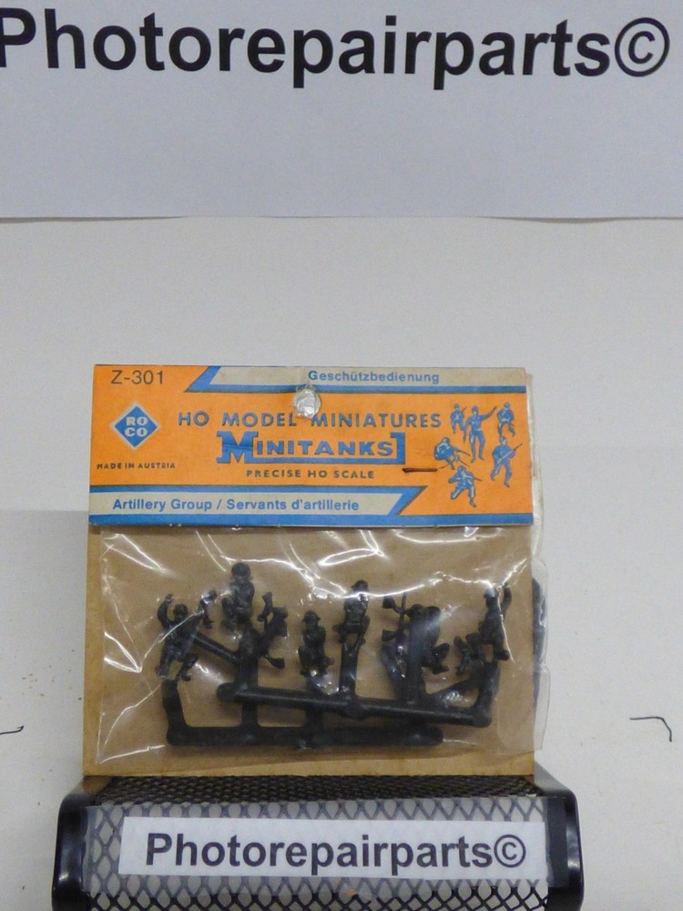 Roco Minitanks / (NEW) 1/87 WWII British Artillery Gun Crew Soldiers Lot #564Y©