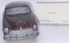 1948 Hudson Commodore Sedan Promo MASTER-CASTER 1/25 Ruby Red 98% Paint & Card