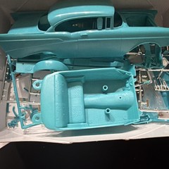 VINTAGE AMT 1957 Chevy Bel Air 1/25 Scale Plastic Model – As Pictured 😎