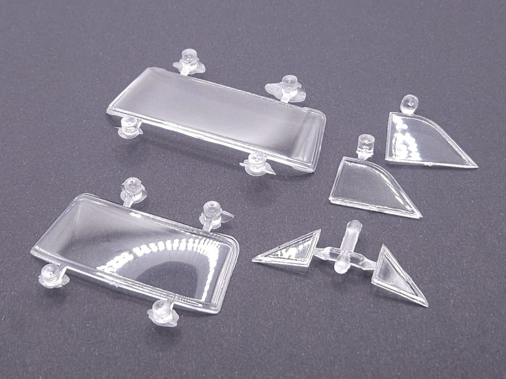 Moebius 1965 Chevrolet Chevy II Gasser 1:25 Model #2324 – PARTS – WINDOWS