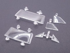 Moebius 1965 Chevrolet Chevy II Gasser 1:25 Model #2324 – PARTS – WINDOWS