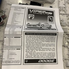 AMT ERTL – 1:25 1995 Dodge Viper RT/10 Model Kit 6550 – OPEN BOX ITEM