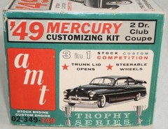 AMT TROPHY SERIES ’49 MERCURY 3 in 1 CUSTOMIZING KIT 1/25 grey plastic