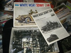 MIB White M3A1 Scout Car with crew by Peerless in 1/35 scale