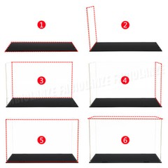 Large Acrylic Display Case Clear Box Dustproof Diecast 1:18 Action Figures Cabin