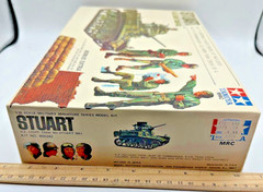 Tamiya MRC 1/35 US Light Tank M3 Stuart Model Kit MM342 w/ Crew Vintage 1975