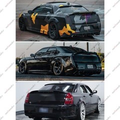 2 Pieces Rear Wickerbill Spoiler Compatible with 2005-2010 Chrysler 300 SRT,