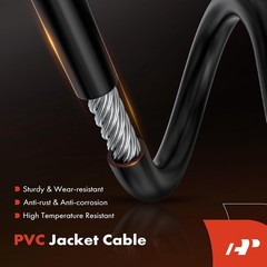 A-Premium Front Hood Latch Release Cable with Handle Compatible with Nissan