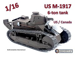 1/16 US/Canada WW1- Interwar M1917 6 -ton tank Meng, Resicast, Takom, CSM